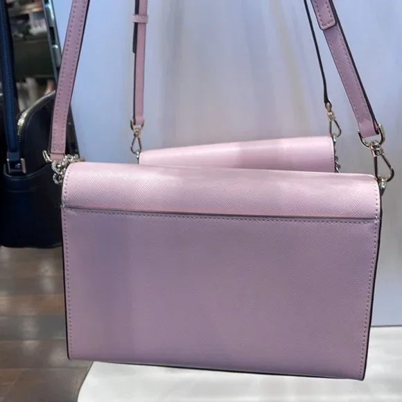 Kate Spade Carson Convertible Crossbody Chalk Pink - Picture 8 of 16